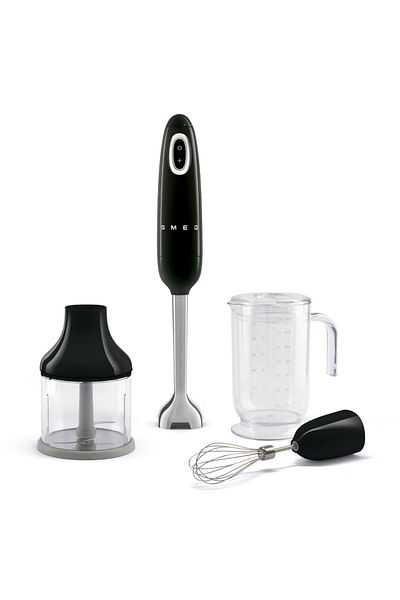 SMEG 50’s Retro Style Hand Blender & 3 Accessories, Black