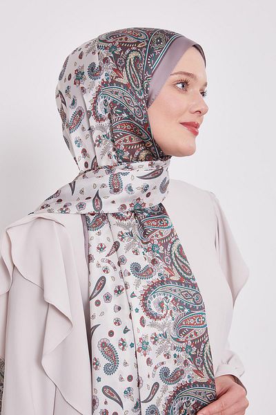 Levidor K.Mink Mixed Flower Indian Silk Shawl