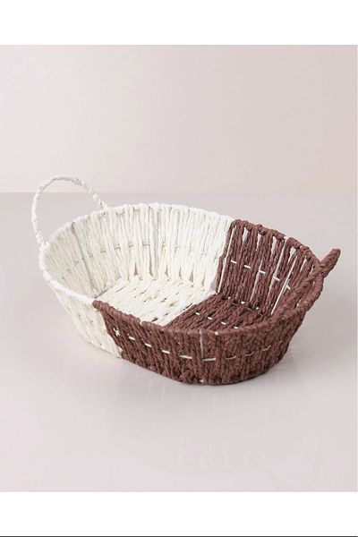 PRATİKOBA Wicker Bread Basket Oval Royaleks-8803