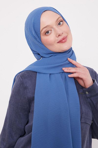 Levidor Denim Blue Straight Aerobin Shawl