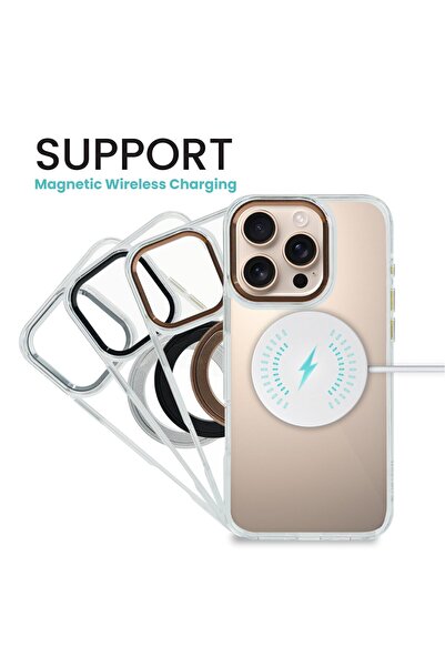 Aztech جراب هاتف Magsafe لهاتف iPhone 13 Pro، غطاء حماية مضاد للانزلاق والسقوط 360 درجة مع حامل حلقي