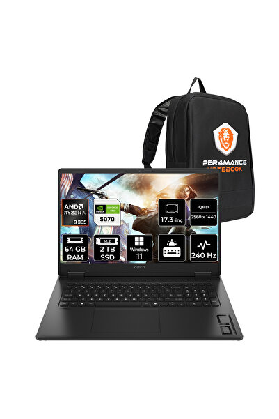 HP OMEN 17 Ryzen AI 9 365 64GB 2TB SSD RTX5070/8GB 17.3'' QHD 240Hz W11H Gami...