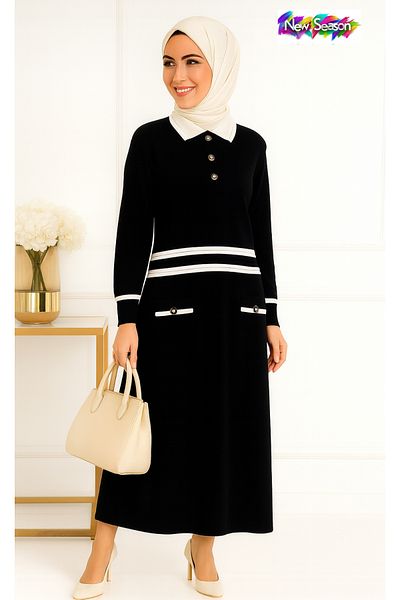 semela KNOB DETAILED KNITWEAR DRESS