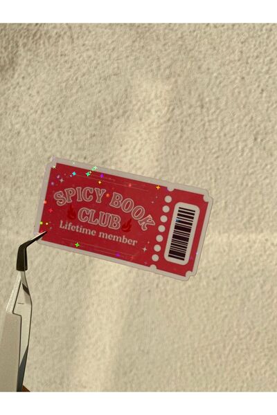 badescraft Hologramlı Parıltılı Tekli Sticker - Etiket- Kitap Mood Sticker