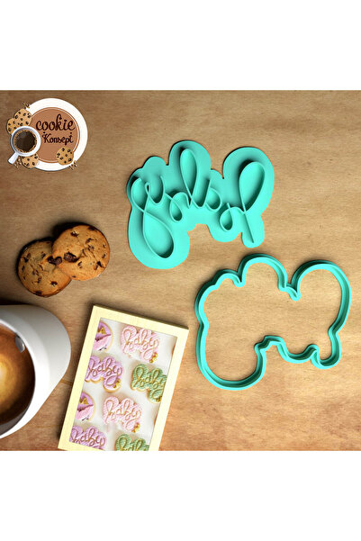 CookieKonsept مجموعة قوالب استحمام الطفل، حروف ختم الطفل - متوافقة مع البسكوي...