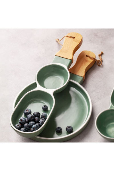 shumee TERRESTRIAL porcelain snack plate 39x10 cm