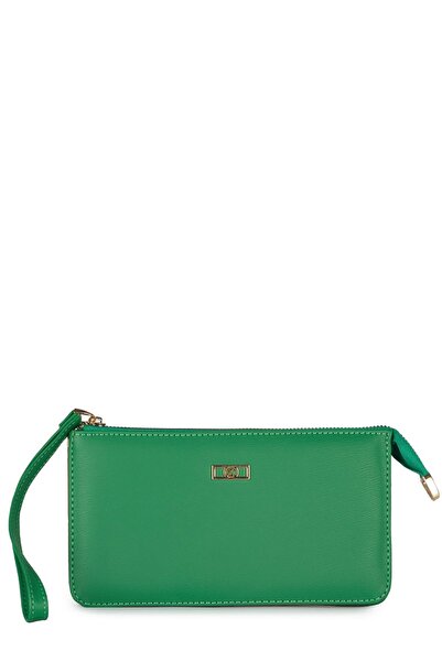 Zühre Green Wallet with Bracelet Detail Zc021