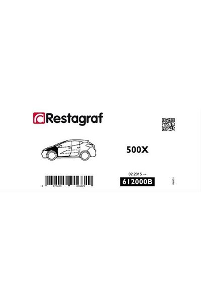 RESTAGRAF Set of car clips for mounting the front fender A612000B, made of plastic, compatible with Fiat