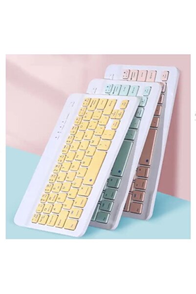 AOAS Kit tastatura si mouse Wireless pentru Telefon, Tableta, Smart TV, Computer, Albastru