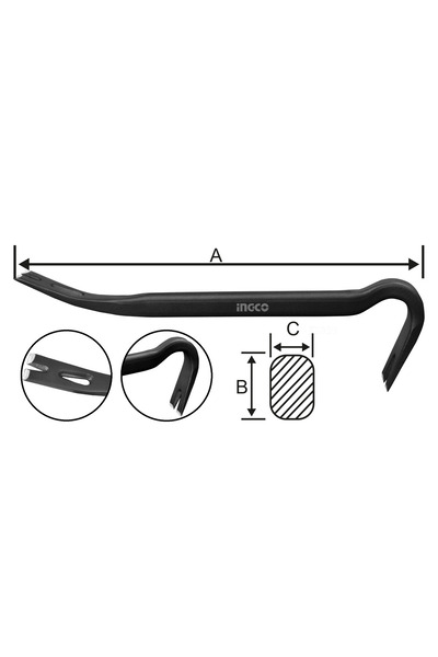 Bervas LEVIER RANGA 35CM INGCO