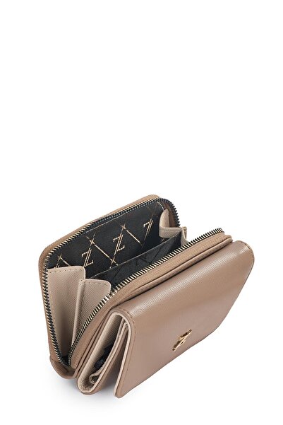 Zühre Snap Closure Compartment Mink Wallet Zc028