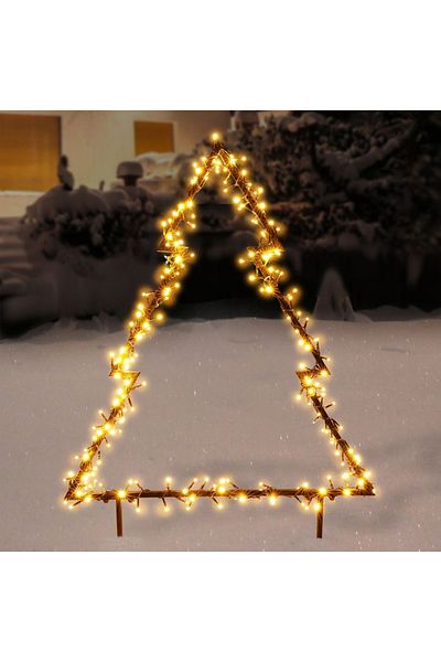 shumee Outdoor metal Christmas tree with 300 LEDs, 125 cm