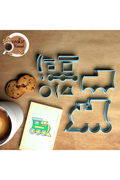 CookieKonsept مجموعة قوالب استحمام الطفل قطار المزرعة # 4 – متوافق مع الكوكيز...