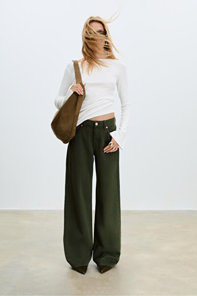 Stradivarius D91 Low wide-leg jeans