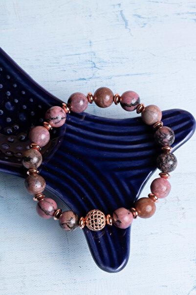 DENİZ سوار من حجر الرودونيت الطبيعي المعتمد