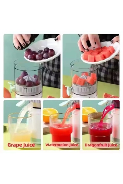 OEM Αυτόματος αποχυμωτής φρούτων JusyPress - Φορητός, με φόρτιση USB, μινιμαλιστικός σχεδιασμός