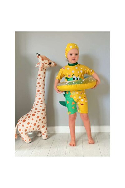 Mixbo Children's Swimsuit Dino Musician Two-Piece, Mixbo, Size S