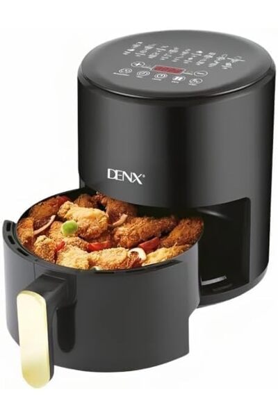 Denx Air Fryer by DENX, 6 Liters, 2400W, Multi-functional with 9 Cooking Modes - DX1786