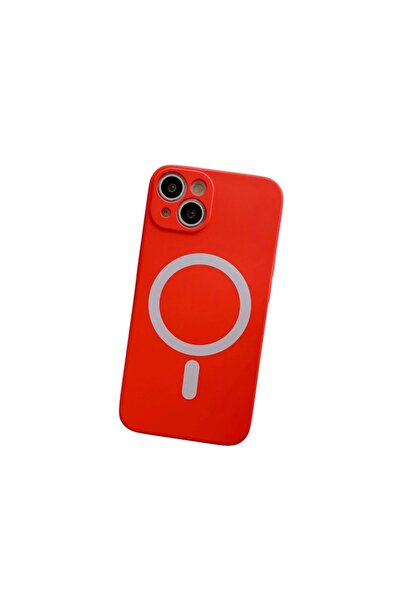 SOHO MagSafe Case for Apple iPhone 12 Pro, Silicone, Camera Protection, Magnetic, Wireless Charging, Red