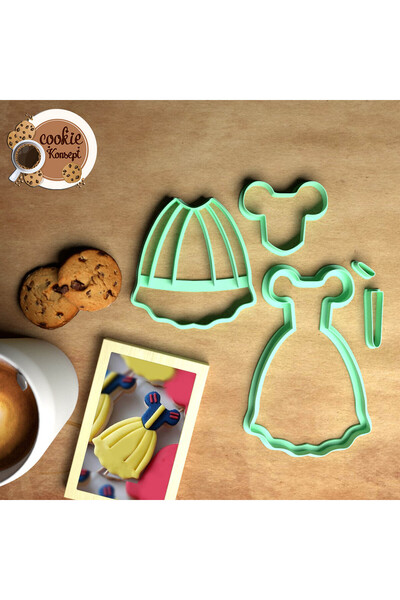 CookieKonsept مجموعة قوالب حفلات استقبال المولود الجديد # 4- متوافق مع الكعك والعجين والطين