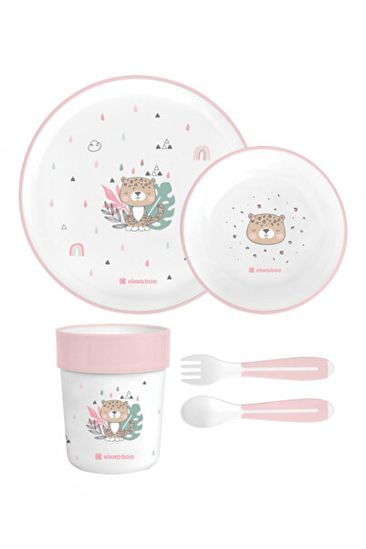 Kikka Boo Set de masa cu 5 piese KikkaBoo Savanna Pink