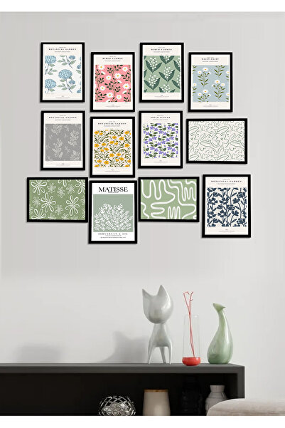 Harikabirev 12-Piece Mdf Set Kitchen-Living-Wall-Panel Matièsse Black | Frame View 12Limdf