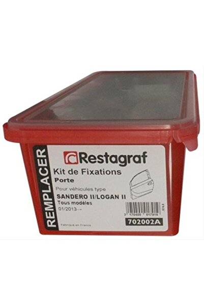 RESTAGRAF Set clipsuri de montaj pentru ușă față/spate A702002A, din plastic, compatibile cu Dac