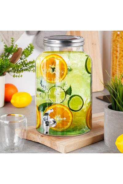 Vilde 6.2L Glass Beverage Jug with Tap