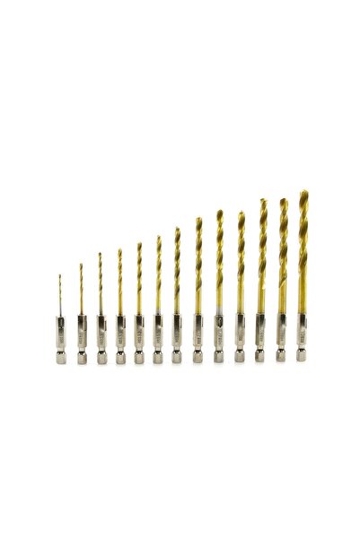 GEKO SET 13 BURGHIE HSS TiN CU PRINDERE HEXAGONALA 1.5-6.5MM