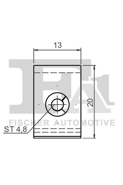 FA1 10-40090.25, Sheet metal nut