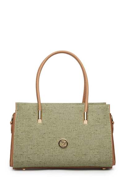 Zühre Green Hand and Shoulder Bag with Buckle Detail Z0027