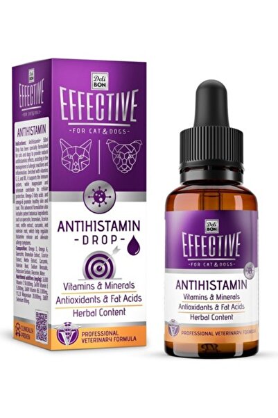 Delibon Effective Kedi ve Köpek Takviye Ürünleri Antihistaminik Etki 50ML