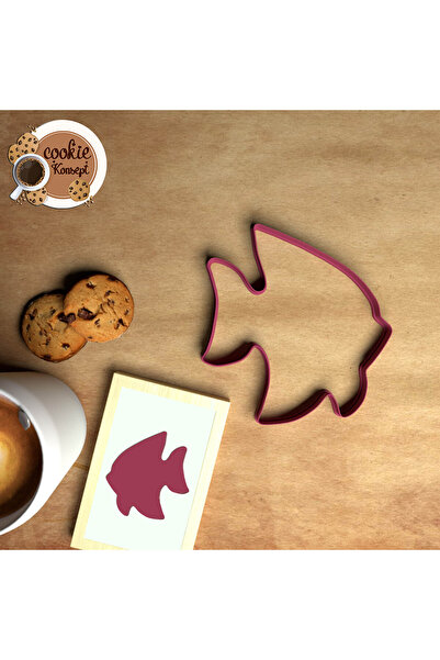 CookieKonsept مجموعة قوالب استحمام الطفل على شكل سمكة # 3 – متوافق مع الكعك والعجين والطين