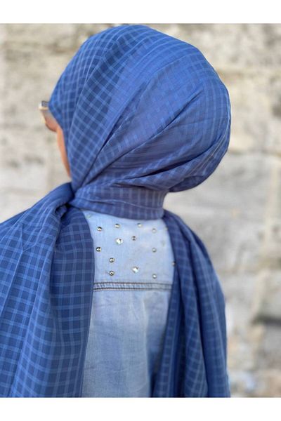 ALDAİR Checkered Chiffon Shawl 4Y26371