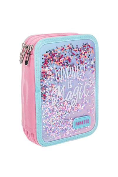 Fanatee Penar Echipat Triplu Roz Confeti "Kindness is Magic" 15x6x21cm,