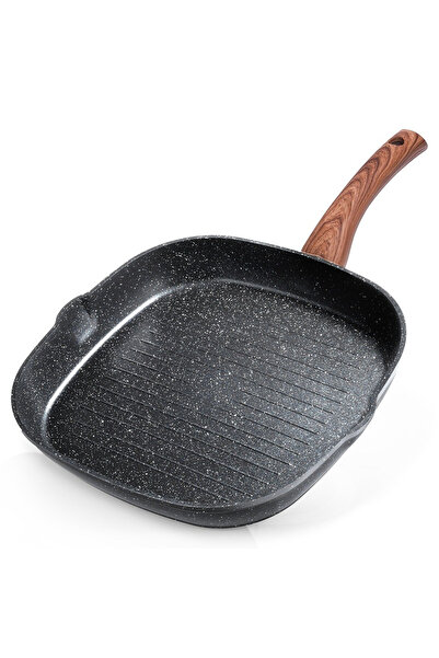 shumee Grătar pătrat din granit BLACK&WOOD 28x28 cm