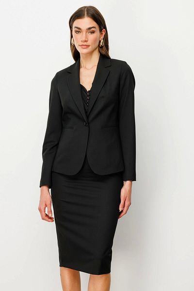 Ekol Single Button Stripe Pocket Jacket 04022