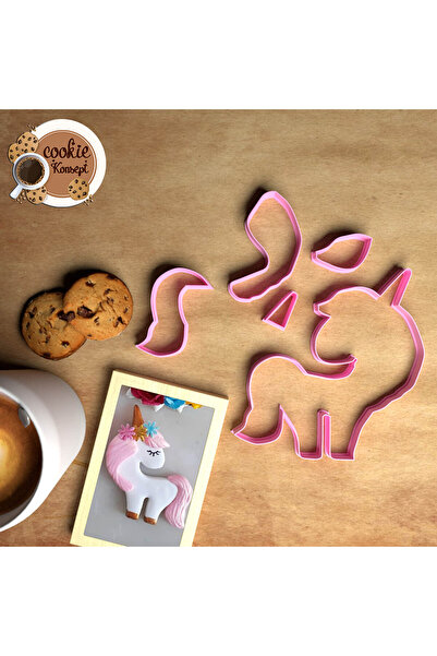 CookieKonsept مجموعة قوالب استحمام الطفل يونيكورن - متوافقة مع البسكويت والعج...