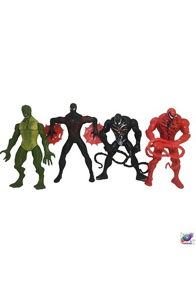 ANGMAD Set ANGMAD, 4 Figurine Venom vs Spider-Man, articulate, LED