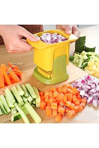 Kiesa Practical Vegetable Chopper and Slicer Cutter, Manual Blade Vegetable Slicer, Cube Chopping Apparatus