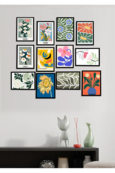 Harikabirev 12-Piece Mdf Set Kitchen-Living-Wall-Barber-Bathroom Table Black | Frame View 12Limdf