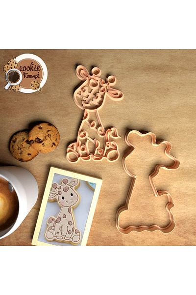 CookieKonsept Baby Shower Mold Set Safari Zebra – Cookie, Dough and Clay Compatible