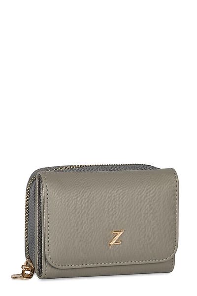 Zühre Snap Closure Compartment K.Gray Wallet Zc028