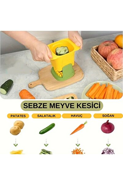 Kiesa Practical Vegetable Chopper and Slicer Cutter, Manual Blade Vegetable Slicer, Cube Chopping Apparatus