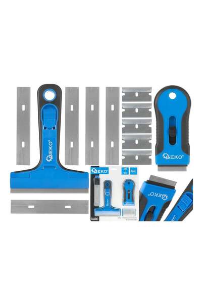 GEKO SET RACLETE MULTIFUNCTIONALE PENTRU CURATAT STICLA GEAMURI 12 PIESE