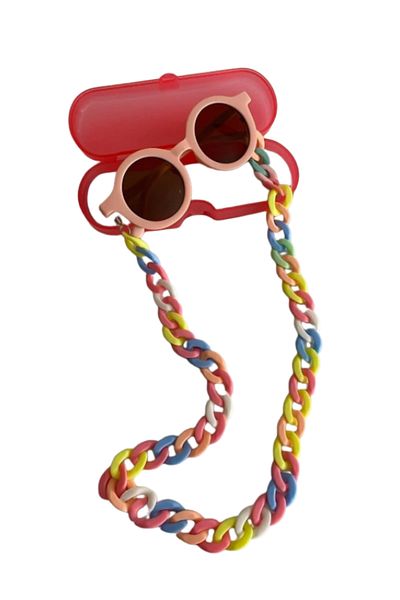 Benittokids 0-8 Years Old Cool Kids Set of 3 Sunglasses Glasses Case and Glasses Chain Bnt3333