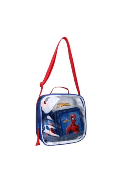 SPIDERMAN Set geantă, sticlă apă, cutie sandwich, din plastic, fara BPA, mult...