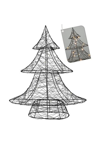 shumee Black luminous Christmas tree 30 LEDs 40 cm