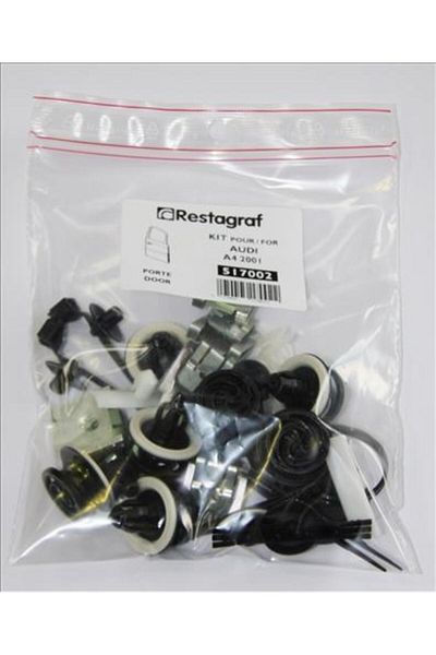 RESTAGRAF Door mounting clip set A517002, made of plastic, compatible with Audi A4, model 20
