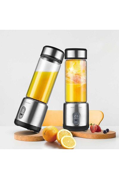 Powerology Portable Blender Juicer 450mL 126W, High-Powered Portable Juicer suitable for Gym, Work